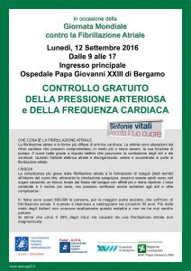 Giornata sulla Prevenzione della Fibrillazione Atriale 12/09/2016