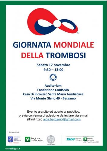 Giornata Mondiale della Trombosi 2018